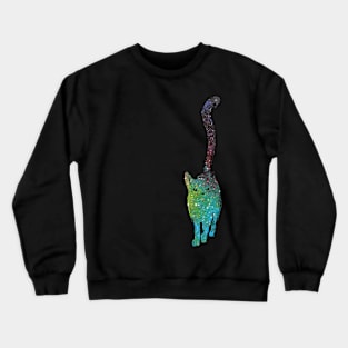 Galaxy Cat Nebula Double Exposure Number 2 Crewneck Sweatshirt